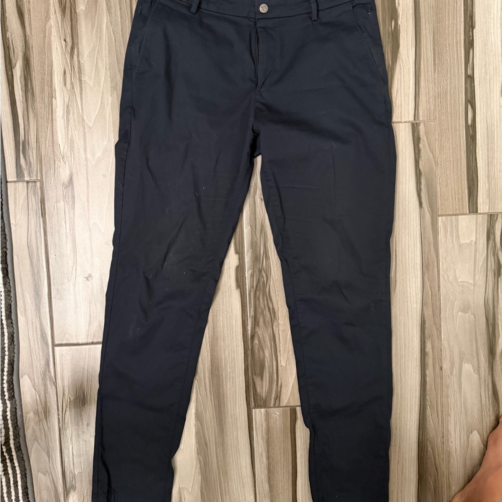 Birddogs Men's Slim Fit Stretch Khakis- Navy
